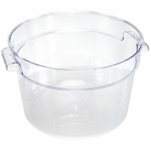 CRESTWARE RCC12 Round Storage Container, 12 Qt Capacity, 14 Inch Length, 12 1/2 Inch Width, Clear | CR2RQU 45GJ95