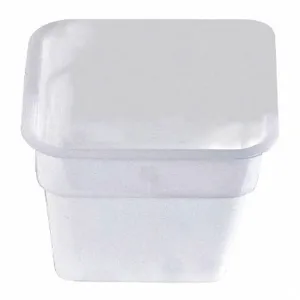 CRESTWARE SQW12 Round Storage Container, 12 Inch x 11 1/4 Inch x 8 1/4 Inch Size, Plastic, White | CH6RPA 45GK89