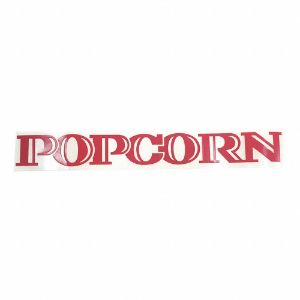 CRETORS 2414-R Aufkleber Popcorn, rote Oberseite und Buchstaben | CF2KBT 41RF97
