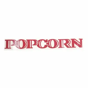 CRETORS 2414-R Decal Popcorn, Red Top and Letters | CF2KBT 41RF97