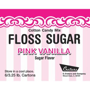 CRETORS 7409 Cotton Candy Mix, Flavor Vanilla, 3-1/4 Lbs, 6 Pk | CF2KPC 31EW25