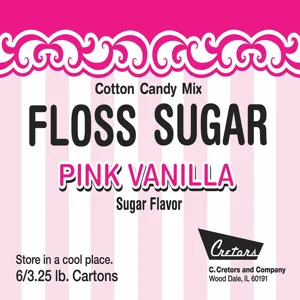 CRETORS 7409 Cotton Candy Mix, Flavor Vanilla, 3-1/4 Lbs, 6 Pk | CF2KPC 31EW25