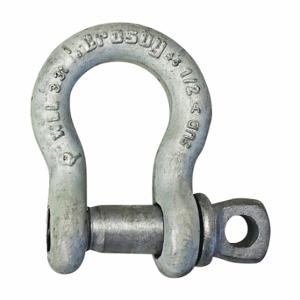 CROSBY 1017494 Anchor Shackle, Screw Pin, 6660 Lb Working Load Limit, 13/16 Inch Width Between Eyes | CR2RZG 491W05