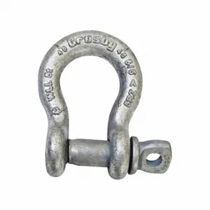 CROSBY 1017516 Shackle, Screw Pin, 10000 Lb Working Load Limit, 1 1/16 Inch Width Between Eyes | CR2TCR 48FR14