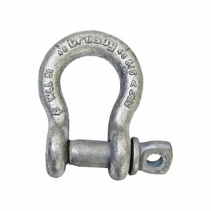 CROSBY 1017560 Shackle, Screw Pin, 19000 Lb Working Load Limit, 1 29/64 Inch Width Between Eyes | CR2TDH 48FR16