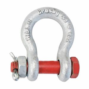 CROSBY 1019470 Anchor Shackle, Bolt/Cotter/Nut Pin, 2000 lb, 21/32 Inch Wd Between Eyes | CR2RZF 491W18
