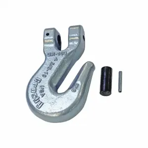 CROSBY 1049638 Grab Hook, Steel, 100 Grade, Clevis, 3/8 Inch Trade Size, 8800 lb Working Load Limit | CR2TAY 48FR89