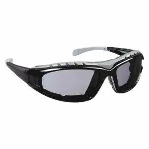 CROSSFIRE 2761 AF Safety Glasses, Wraparound Frame, Full-Frame, Gray, Black, Black, M Eyewear Size, Unisex | CR2TFN 36VZ78