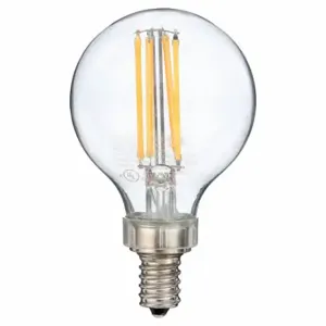 CURRENT LED4DFG16C-C LED Bulb, G, G16-1/2, Candelabra Screw, Candelabra Screw, 40W INC, 2700K, 350 lm | CR2TWJ 794HJ6