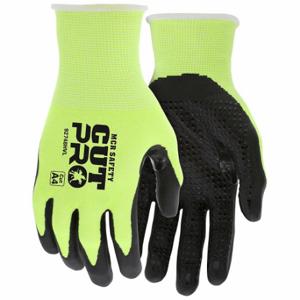 MCR SAFETY 92748HVL Coated Glove, L, Nitrile, Yarn, 1 Pair | CR2UMJ 793ZP6