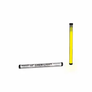 CYALUME TECHNOLOGIES 9-71260PF Lightstick, 10 Inch Length, 2 hr Duration, 4 yr Shelf Life, Yellow, 6 Pack | CR2UPN 34AZ46