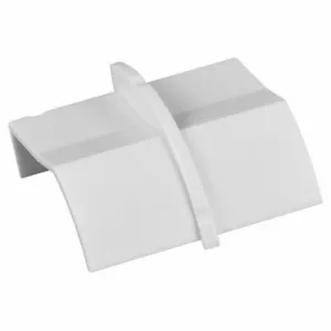 D-LINE CP22QSW End Cap, -Line Quarter Round Raceway, 1 Inch Width, 1 Inch Ht, Plastic, White | CP3TRU 60WA23