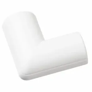 D-LINE FLFB2010W 90 Egree Flat Elbow, 3/4 Inch Width, 1/2 Inch Ht, Plastic, White | CP3TRQ 60WA25