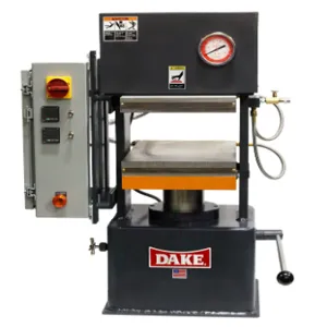 DAKE CORPORATION 944250-4 Laboratory Press, 50 Ton Capacity, 2 Platens, 12.5 Inch x 12.5 Inch Size, 220V | CJ6UEA 44-250