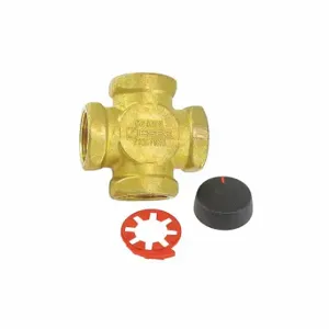 DANFOSS 193B-1534 Valve, 1-1/4 Inch, 4-Way, Brass, 18.7 Cv | CR2VYR 161K29