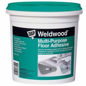 DAP 00141 Construction Adhesive, Multi-Purpose Floor, 1 Qt, Pail, Off White | CR2WEX 48TR38