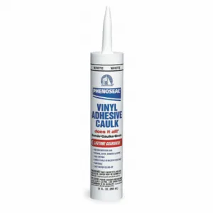 DAP 51136-00005 Acrylic Latex Adhesive Caulk, Phenoseal, White, 10 oz Container Size, Cartridge | CR2WEK 4MY75