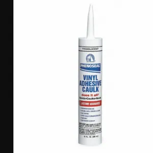 DAP 51136-00006 Acrylic Latex Adhesive Caulk, Phenoseal, Clear, 10 oz Container Size, Cartridge | CR2WEJ 4MY76