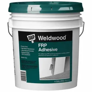 DAP 60481 Construction Adhesive, Frp, 4 Gal, Pail, White | CR2WEZ 48TR35