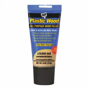 DAP 7079800582 Filler, Plastic Wood, 6 oz Container Size, Tube, Golden Oak, Wood Filler | CV4JXN 56GX67