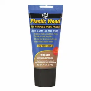 DAP 7079800584 Filler, Plastic Wood, 6 oz Container Size, Tube, Walnut, Wood Filler | CV4JXQ 56GX69