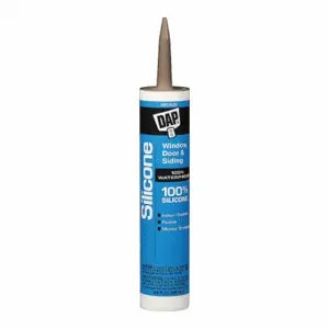 DAP 8647 Silicone Sealant, Window, Door & Siding, Bronze, 10 Oz, Cartridge | CR2WEP 5UFR7