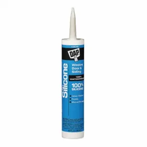 DAP 8649 Silicone Sealant, Window, Door & Siding, Almond, 10 Oz, Cartridge | CR2WER 2KVG1