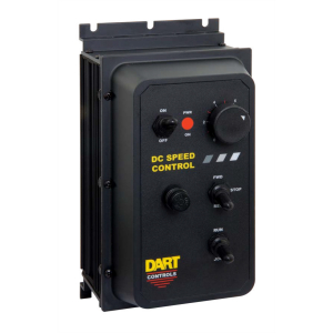 DART CONTROLS 125DV200EB-29 Speed Control, Dual Voltage, 115/230 VAC, Potentiometer, Fwd./Off/Rev Switch, Black | CJ6MER