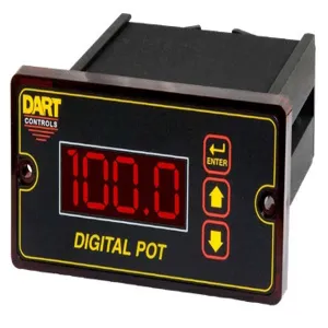 DART CONTROLS DP4-9 Digital Display Speedpot, Open Loop, 120/240 VAC, Blank Front Bezel Overlay | CJ6MHG