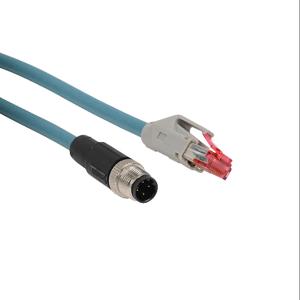 DATA LOGIC CAB-ETH-M03 Datalogic-Kabel, Ethernet, 4-poliger D-kodierter M12 auf Rj45, PVC, 9.8 Fuß Kabellänge | CV7ELC