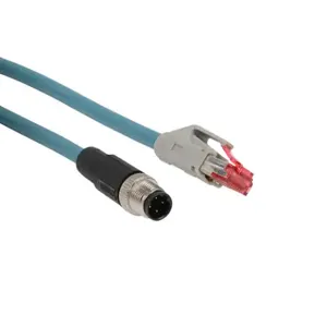 DATA LOGIC CAB-ETH-M03 Datalogic Cable, Ethernet, 4-Pin D-Coded M12 To Rj45, Pvc, 9.8 ft. Cable Length | CV7ELC