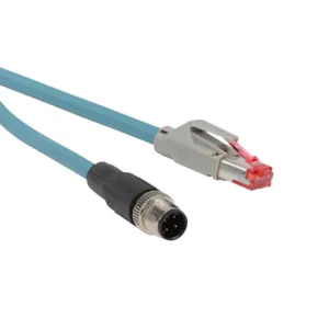 DATA LOGIC CAB-ETH-M05 Datalogic Cable, Ethernet, 4-Pin D-Coded M12 To Rj45, Pvc, 16.4 ft. Cable Length | CV7ELD