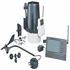 DAVIS INSTRUMENTS 6163 Wireless Weather Station, Indoor 32 To 140 Deg. F, Outdoor -40 To 150 Deg. F Temp. Range | CH6KMG 4JRH8