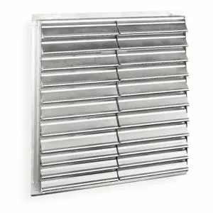 DAYTON 53DR15 Backdraft Damper/Wall Shutter, 14.841 sq. ft. Free Area, 51-1/2 x 51-1/2 Inch Size | CH9QAE