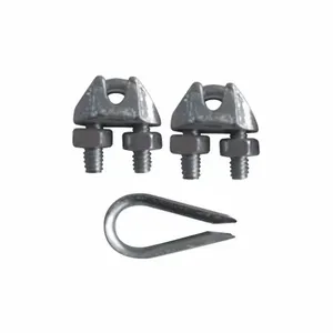 DAYTON 1DKK8 Wire Rope Clip And Thimble Kit 3/8 In | AA9JNM