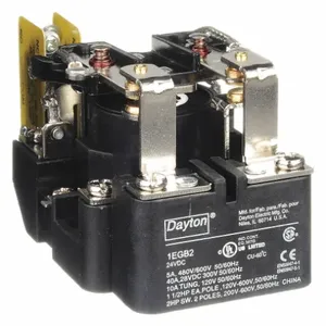 DAYTON 1EGB2 Relay Power DPDT 24VDC Coil Volts | AA9NXW