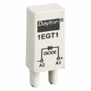 DAYTON 1EGT1 Relay Socket Module Diode 2pin 6-250vdc | AA9PBJ