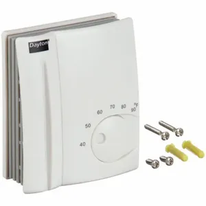 DAYTON 1UHE9 Low V Thermostat 1h Electronic White | AB3NBR