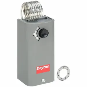 DAYTON 1UHH2 Line Volt Mechanical Thermostat, SPDT Switch, Grey | AB3NCD