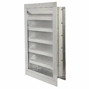 DAYTON 20UC30 Combination Louver Damper, 42 x 54 Inch Wall Opening, Extruded Aluminum | CH9WRG