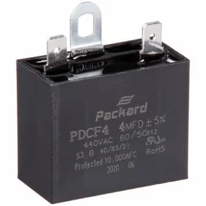 DAYTON 22F174 Motor Run Capacitor 4 Mfd 1-7/8 Inch Height | AB6UGH