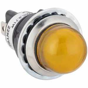 DAYTON 22NY62 Raised Indicator Light Yellow 120v | AB6XCJ