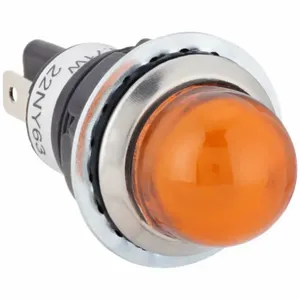 DAYTON 22NY63 Raised Indicator Light Amber 120v | AB6XCK