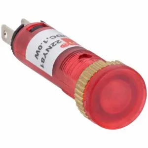 DAYTON 22NY81 Flush Indicator Light 8mm 240v Red | AB6XDE