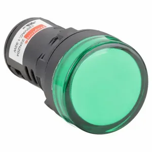 DAYTON 22NZ04 Raised Indicator Light 22mm 120v Green | AB6XED