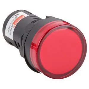 DAYTON 22NZ06 Raised Indicator Light 22mm 120v Red | AB6XEF