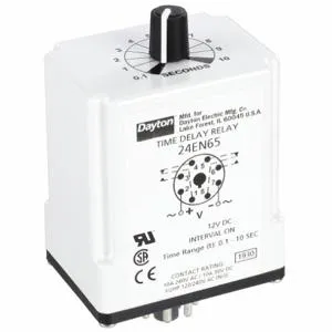 DAYTON 24EN65 Timer Relay 10 Second 8 Pin 10a Dpdt 12v | AF8APL