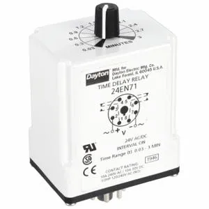 DAYTON 24EN71 Timer Relay 180 Second 8 Pin 10a Dpdt 24v | AF8AMU