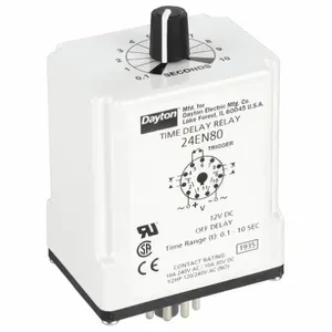 DAYTON 24EN80 Timer Relay 10 Second 11 Pin 10a Dpdt 12v | AF8APQ