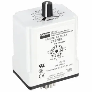 DAYTON 24EN84 Timer Relay 15 Min 11 Pin 10a Dpdt 12v | AF8APV